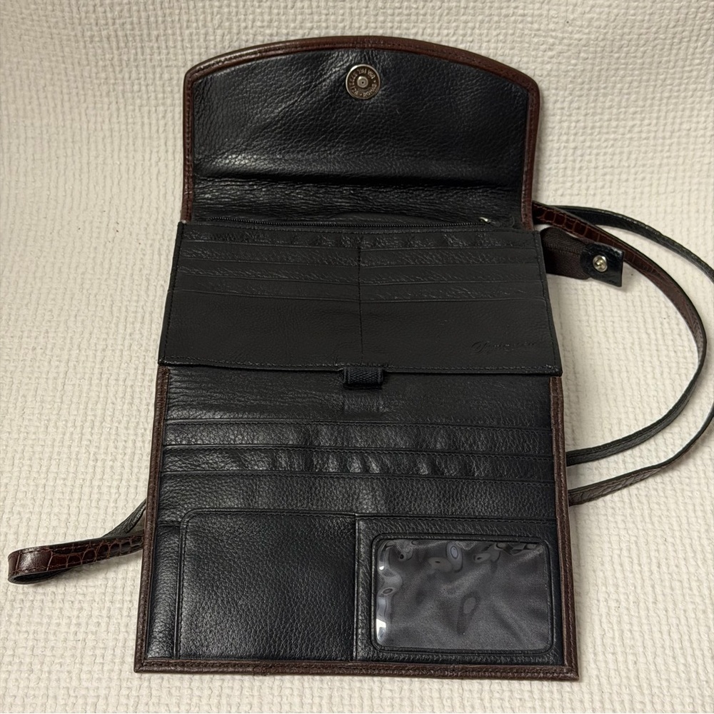 BRIGHTON Brown Crossbody
Purse Foldout Wallet - Picture 4 of 7